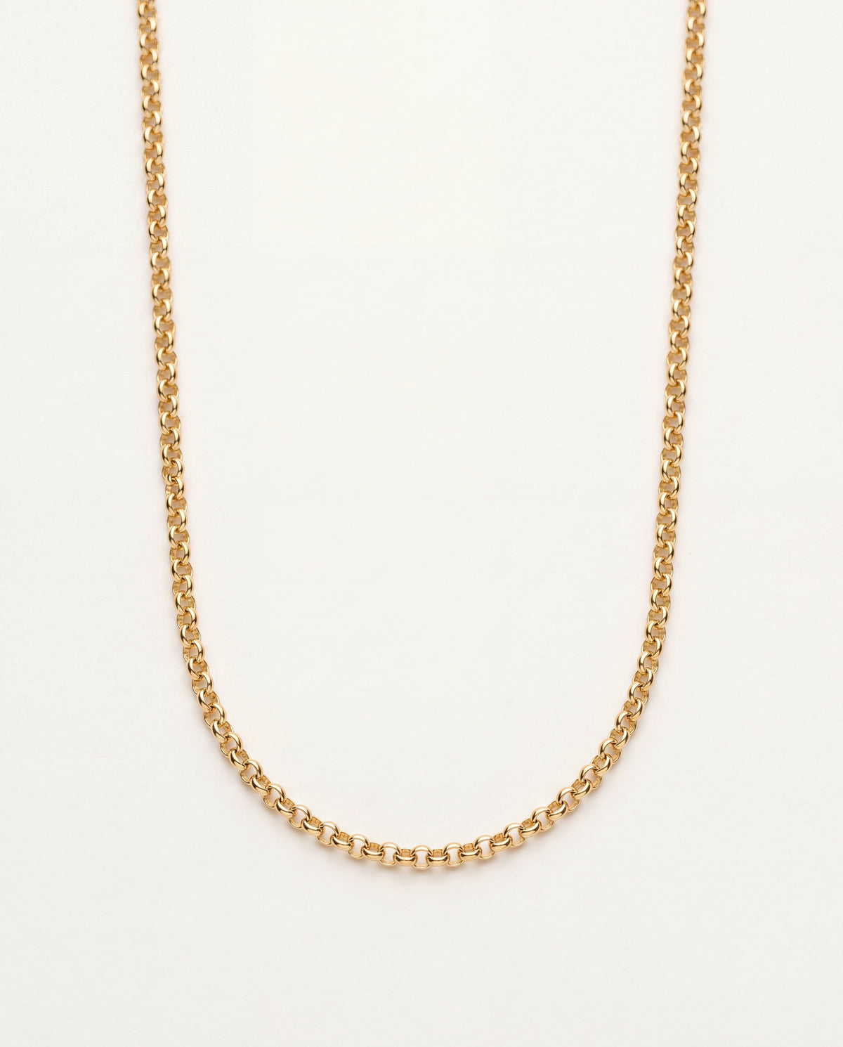 18KT Gold Filled Necklaces, Gold Filled 2mm Rolo Necklace | Everyday Elegance by HAUS OF MONOGRAM