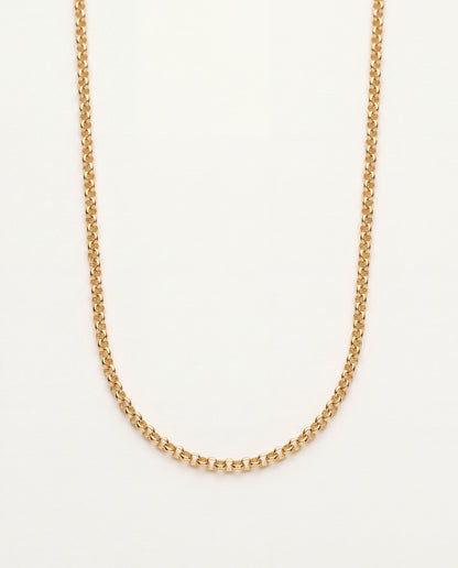 18KT Gold Filled Necklaces, Gold Filled 2mm Rolo Necklace | Everyday Elegance by HAUS OF MONOGRAM