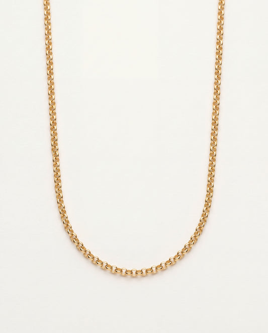 18KT Gold Filled Necklaces, Gold Filled 2mm Rolo Necklace | Everyday Elegance by HAUS OF MONOGRAM