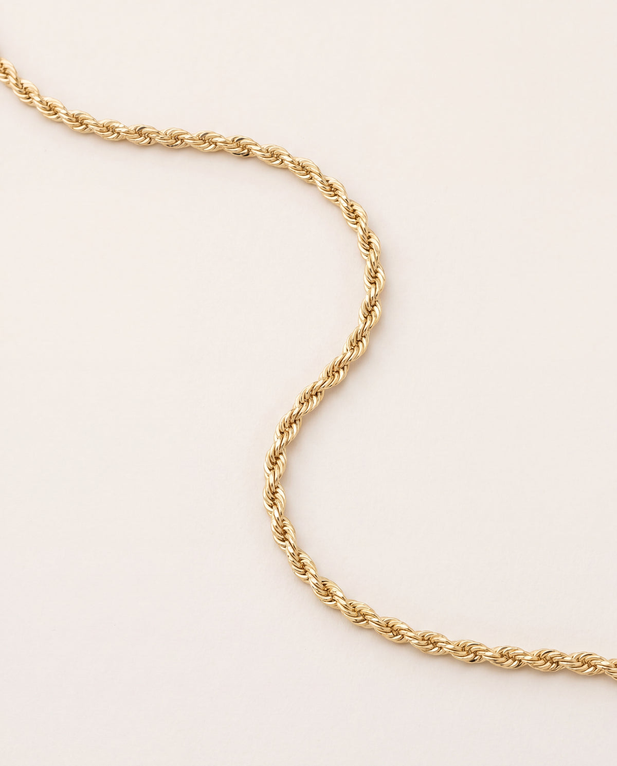 18KT Gold Filled Anklets, Gold Filled 2mm Rope Anklet | Tarnish Resistant Shine by HAUS OF MONOGRAM