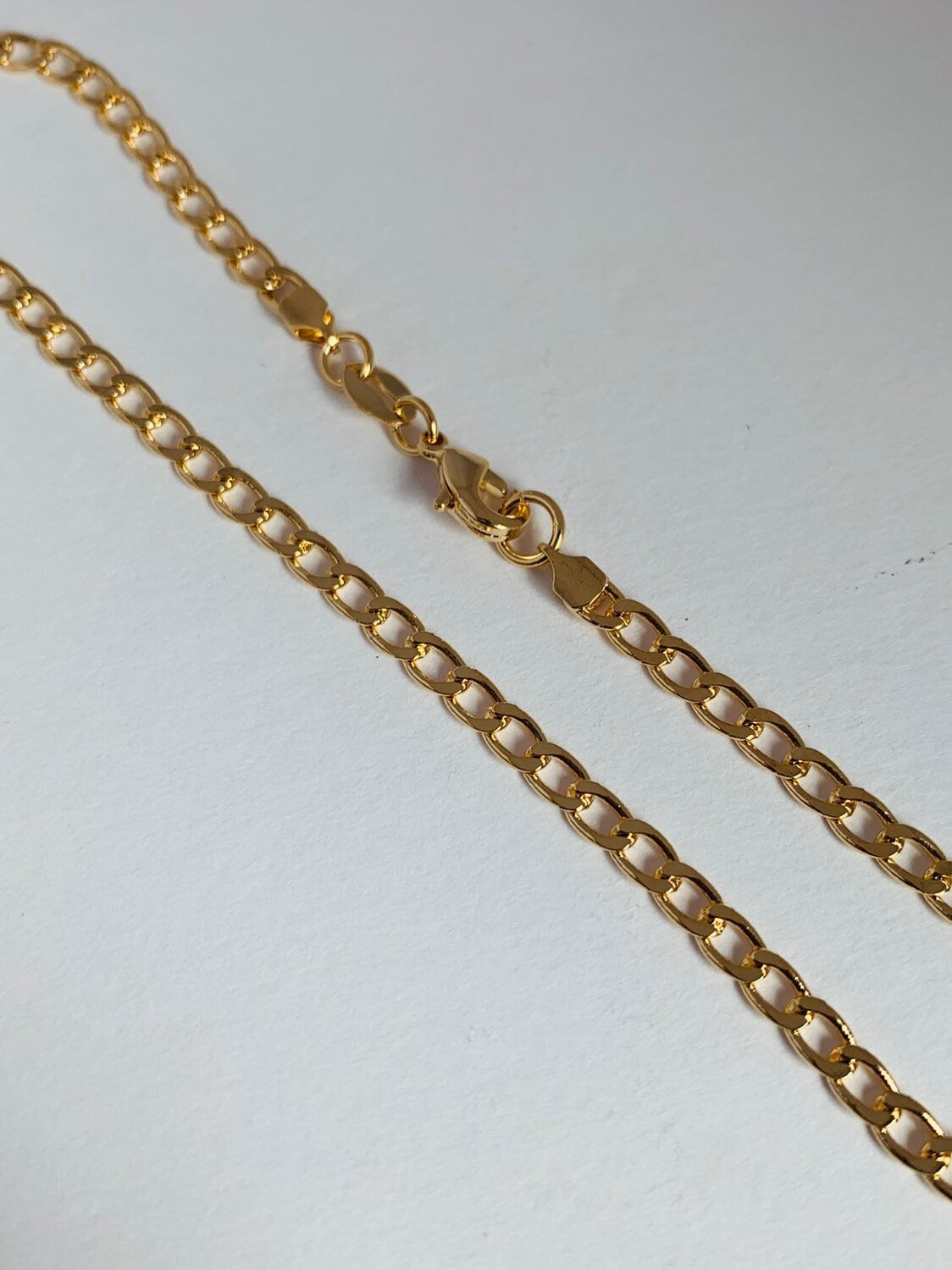 18KT Gold Filled Bracelets, Gold Filled 3mm Curb Bracelet | Everyday Gold Essential by HAUS OF MONOGRAM