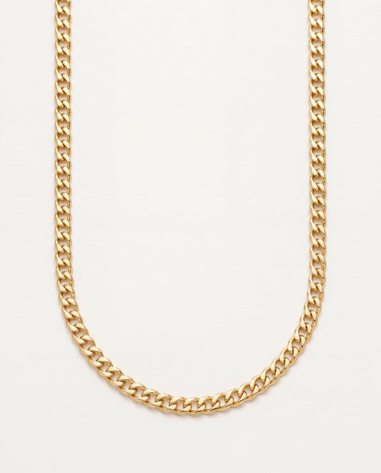 18KT Gold Filled Necklaces, Gold Filled 3mm Curb Necklace | Sleek, Sturdy & Everyday Ready by HAUS OF MONOGRAM