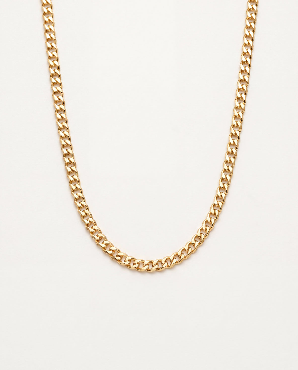 18KT Gold Filled Necklaces, Gold Filled 3mm Curb Necklace | Unisex Chain by HAUS OF MONOGRAM