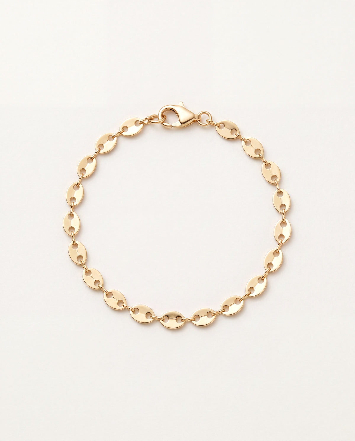 18KT Gold Filled Bracelets, Gold Filled 3mm Disc Bracelet | Subtle Shine, Everyday Charm by HAUS OF MONOGRAM