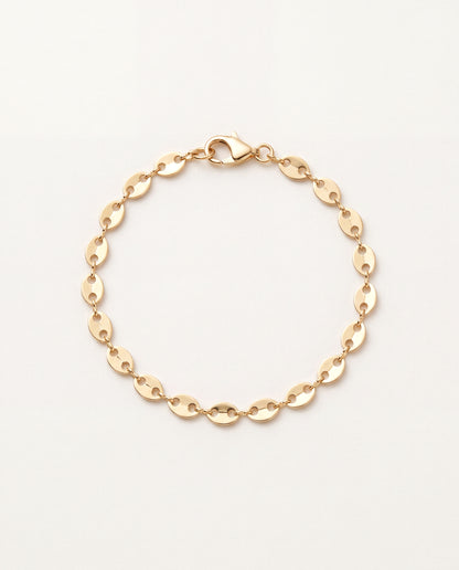 18KT Gold Filled Bracelets, Gold Filled 3mm Disc Bracelet | Subtle Shine, Everyday Charm by HAUS OF MONOGRAM