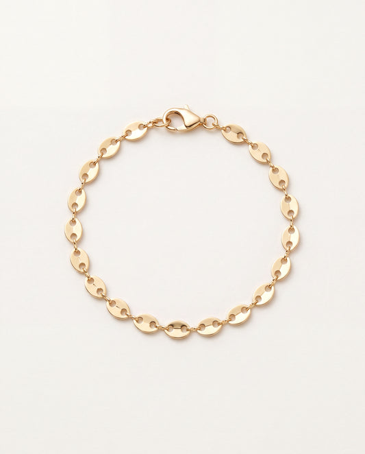 18KT Gold Filled Bracelets, Gold Filled 3mm Disc Bracelet | Subtle Shine, Everyday Charm by HAUS OF MONOGRAM