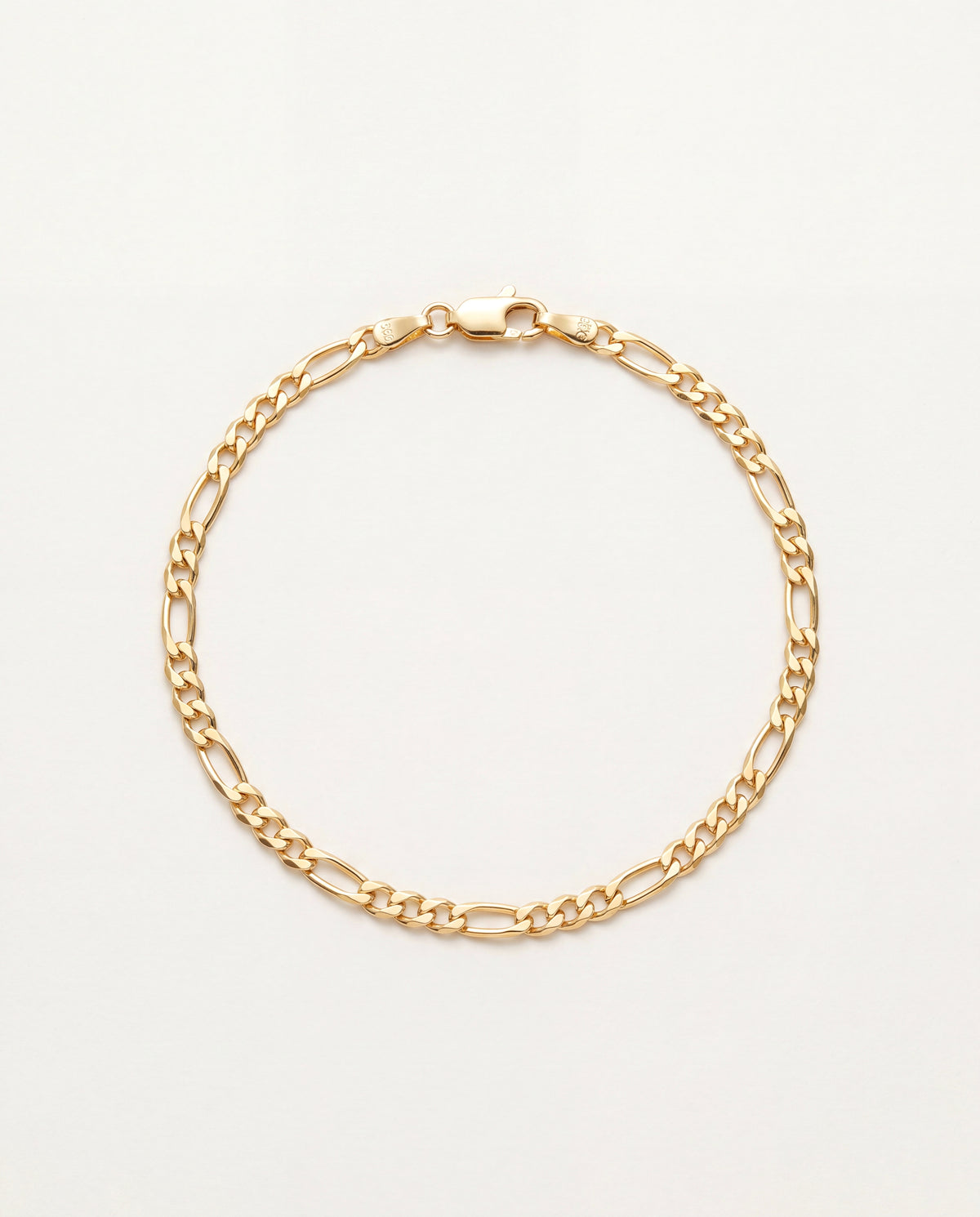 18KT Gold Filled Anklets, Gold Filled 3mm Figaro Anklet | Classic Dainty Chain for Everyday Wear by HAUS OF MONOGRAM