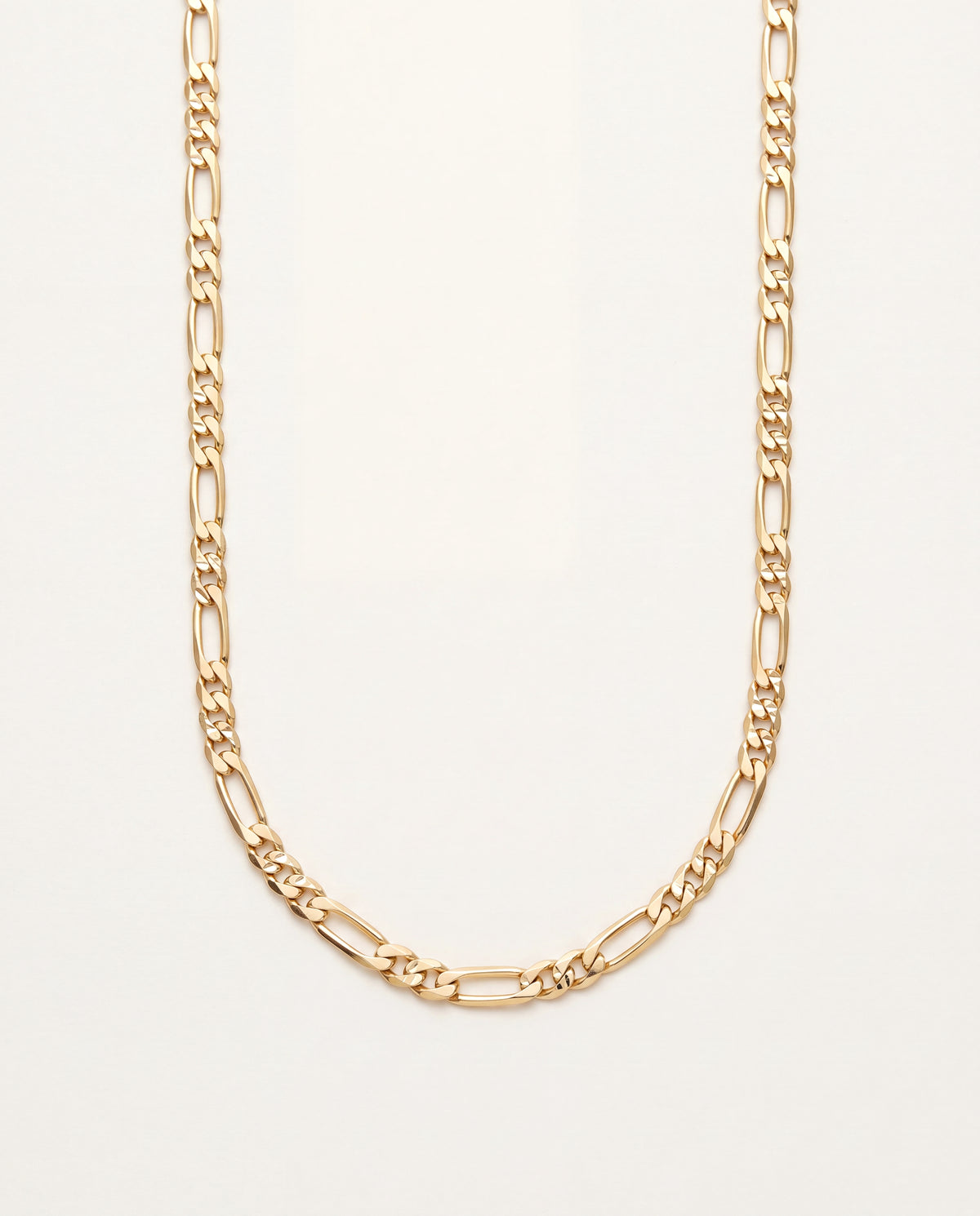 18KT Gold Filled Men's Chains, Gold Filled 3mm Figaro Chain | Classic Unisex Gold Necklace by HAUS OF MONOGRAM
