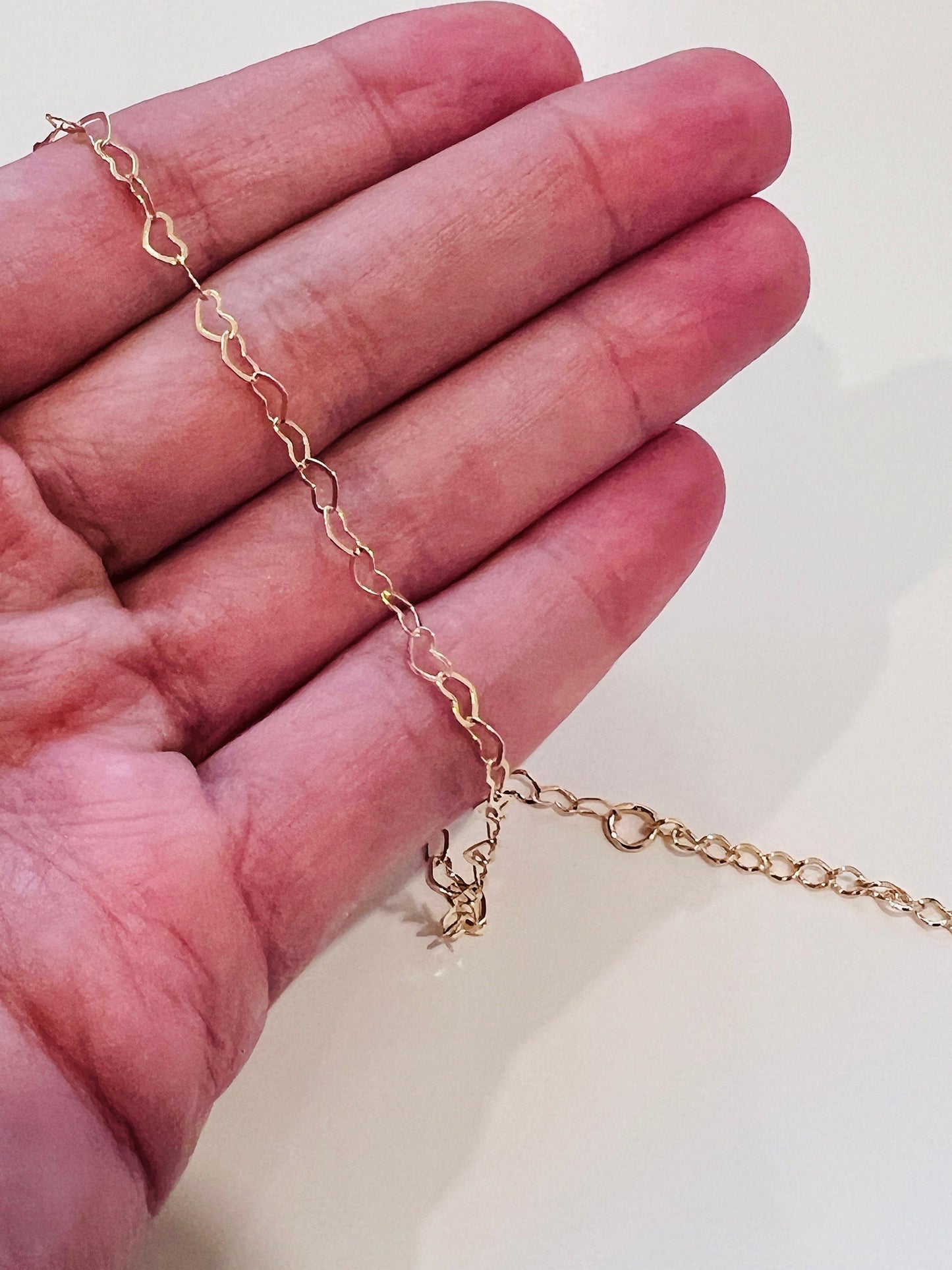 18KT Gold Filled Bracelets, Gold Filled 3mm Heart Bracelet | Playful Romance Meets Everyday Shine by HAUS OF MONOGRAM