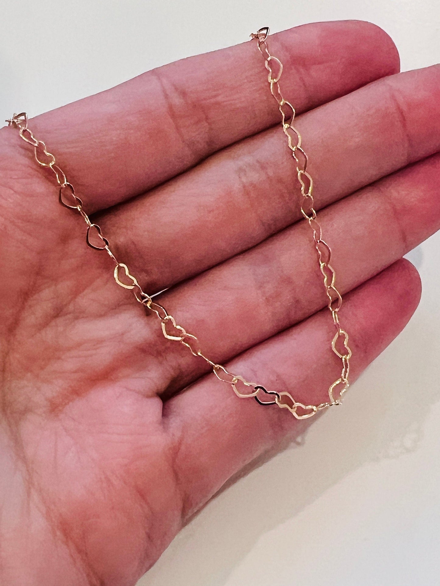 18KT Gold Filled Bracelets, Gold Filled 3mm Heart Bracelet | Playful Romance Meets Everyday Shine by HAUS OF MONOGRAM