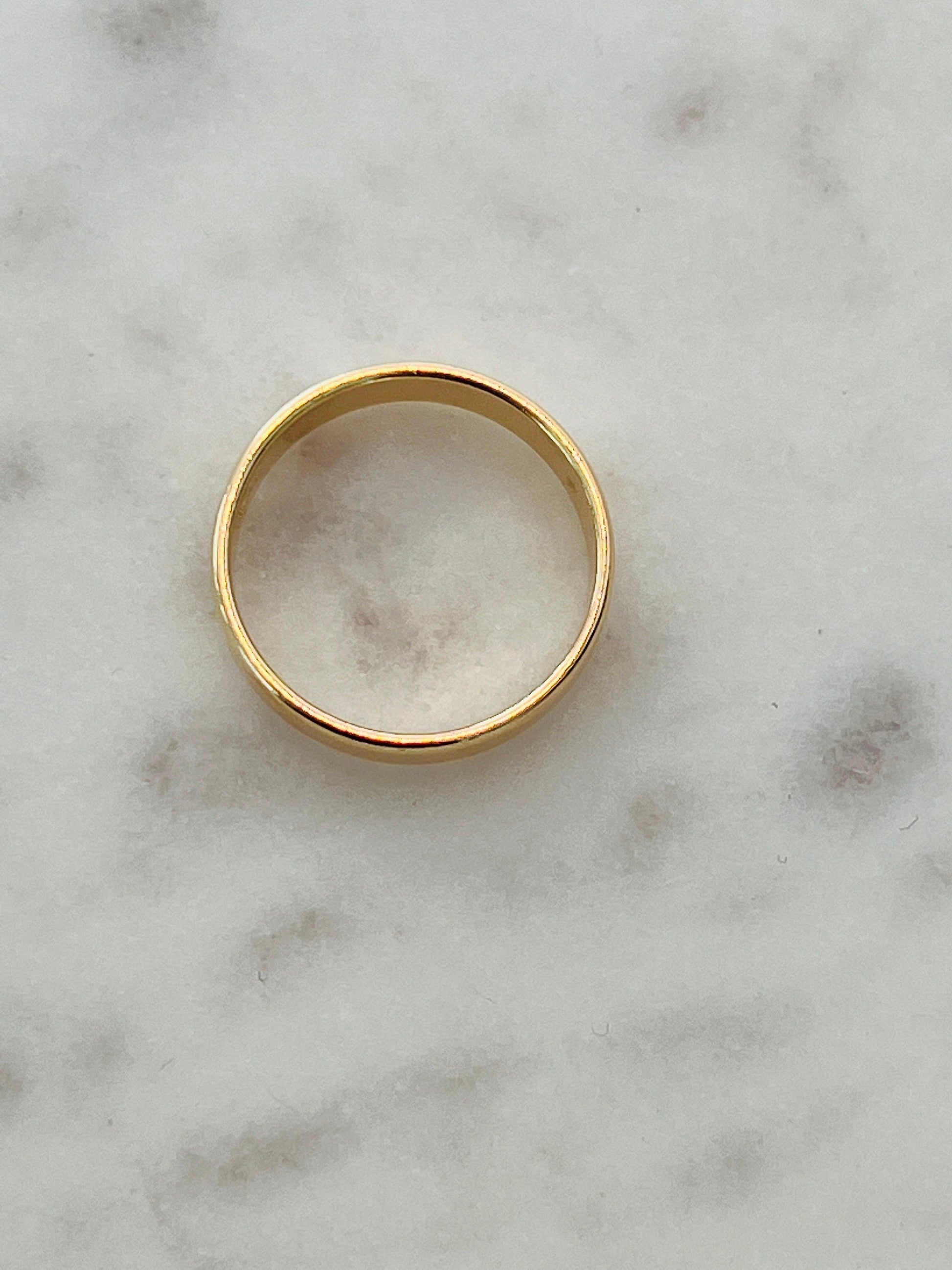18KT Gold Filled Rings, Gold Filled 3mm Ring | Sleek Everyday Shine by HAUS OF MONOGRAM