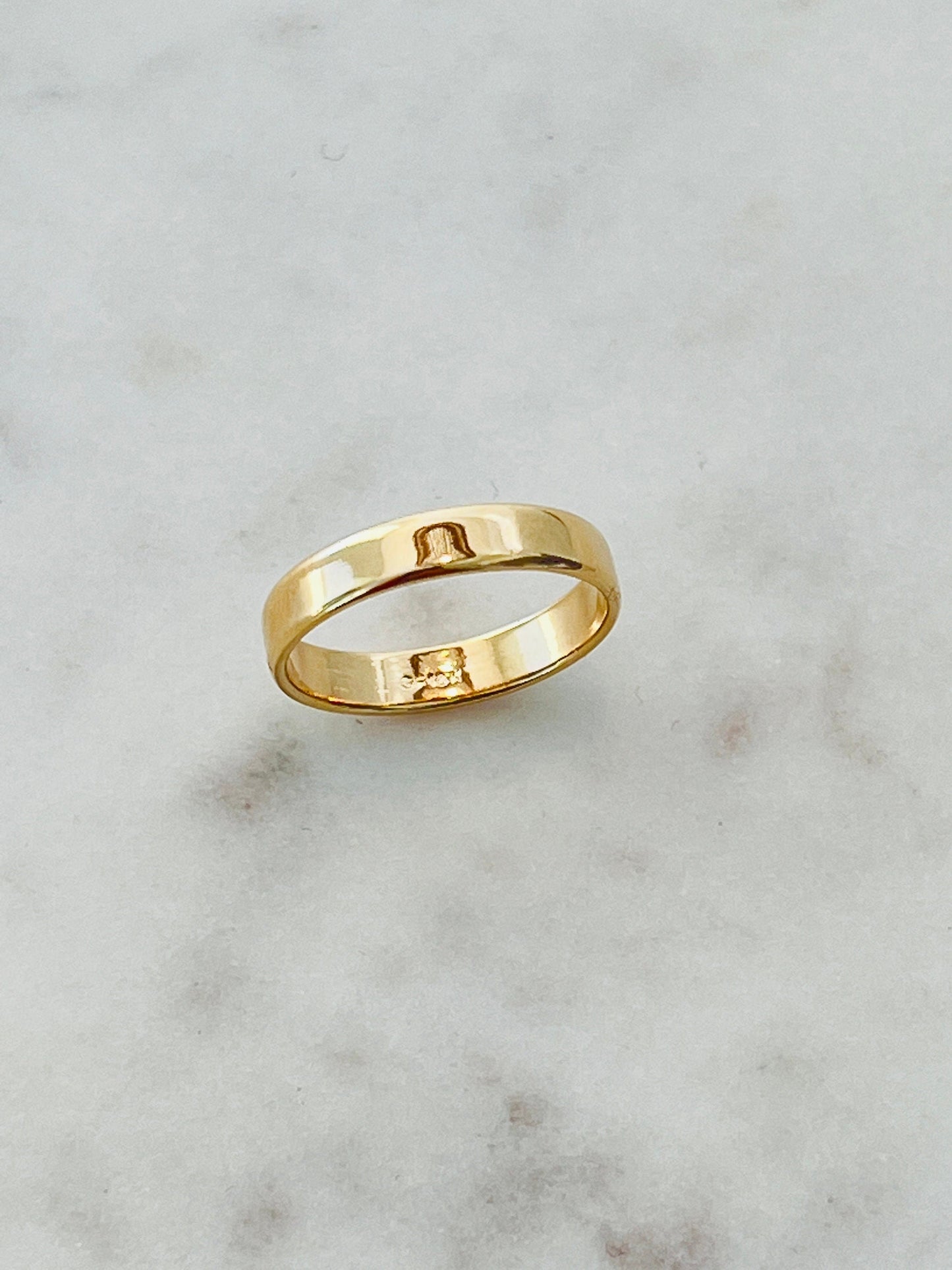 18KT Gold Filled Rings, Gold Filled 3mm Ring | Sleek Everyday Shine by HAUS OF MONOGRAM
