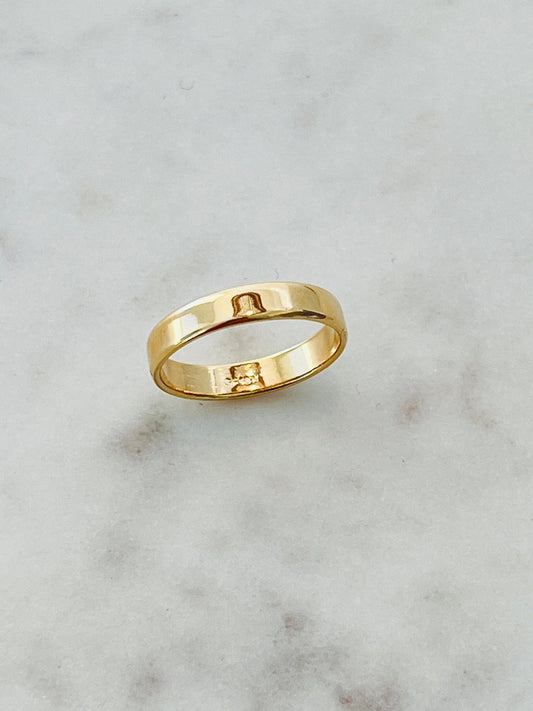 18KT Gold Filled Rings, Gold Filled 3mm Ring | Sleek Everyday Shine by HAUS OF MONOGRAM