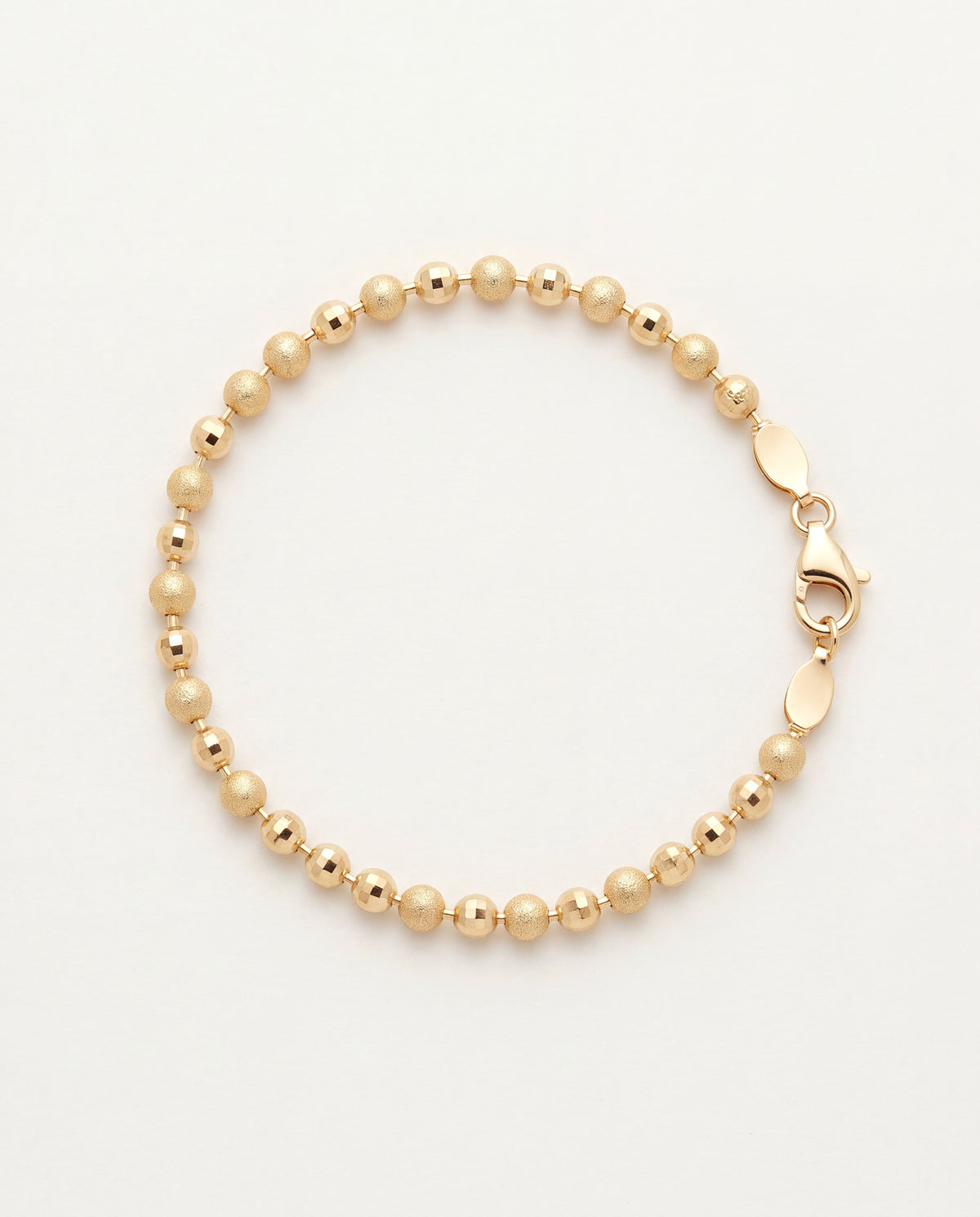 18KT Gold Filled Bracelets, Gold Filled 3mm Stardust Beaded Bracelet | 7.5” Inch Bracelet by HAUS OF MONOGRAM
