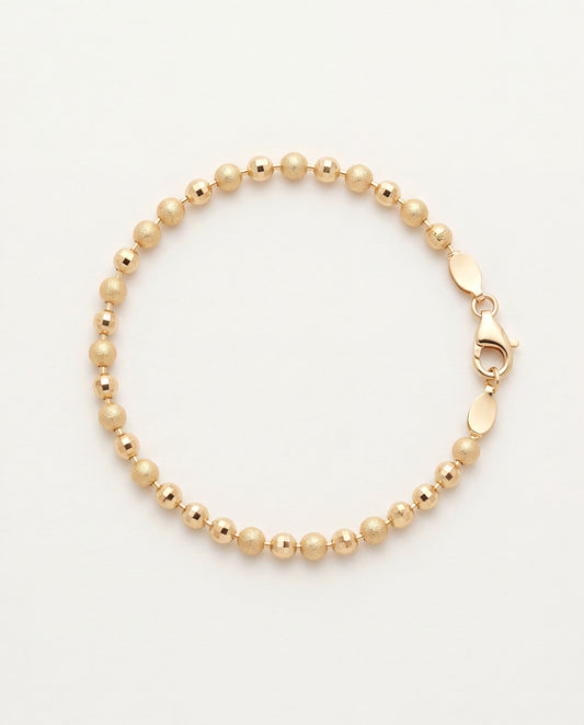 18KT Gold Filled Bracelets, Gold Filled 3mm Stardust Beaded Bracelet | 7.5” Inch Bracelet by HAUS OF MONOGRAM