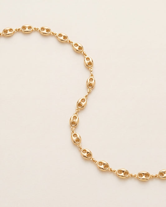 18KT Gold Filled Men's Bracelet, Gold Filled 4.5mm Puff Bracelet | Chunky Everyday Luxe by HAUS OF MONOGRAM