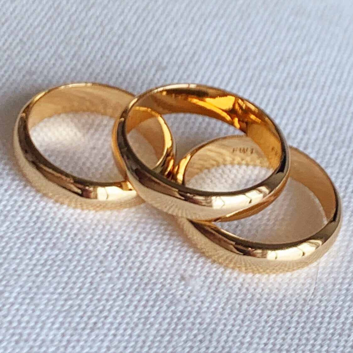 18KT Gold Filled Rings, Gold Filled 4mm Band Ring | Minimal Thick Stacking Ring by HAUS OF MONOGRAM