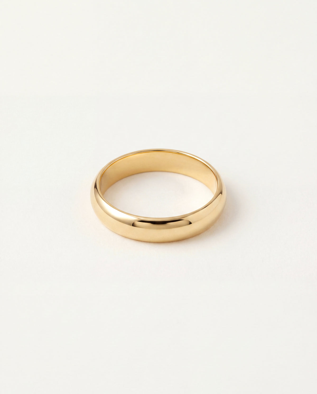18KT Gold Filled Rings, Gold Filled 4mm Band Ring | Minimal Thick Stacking Ring by HAUS OF MONOGRAM