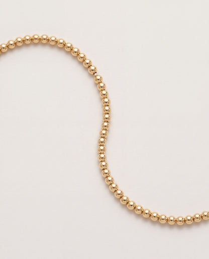 Gold Filled 4mm Beaded Bracelet