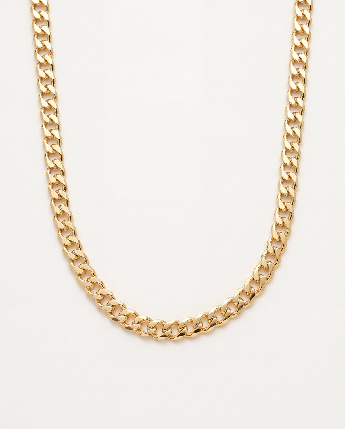 18KT Gold Filled Necklaces, Gold Filled 4mm Curb Necklace | Unisex Chain by HAUS OF MONOGRAM