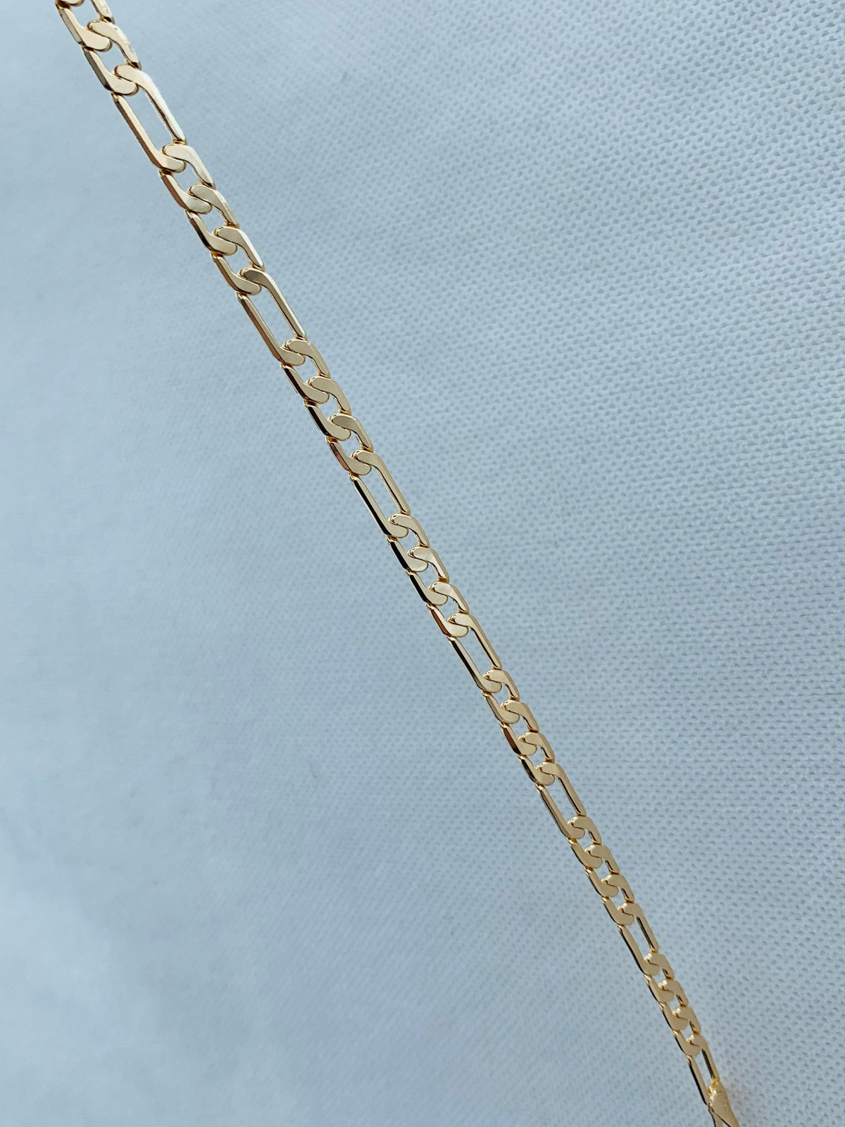 18KT Gold Filled Men's Bracelet, Gold Filled 4mm Figaro Bracelet | Bold Classic Statement by HAUS OF MONOGRAM