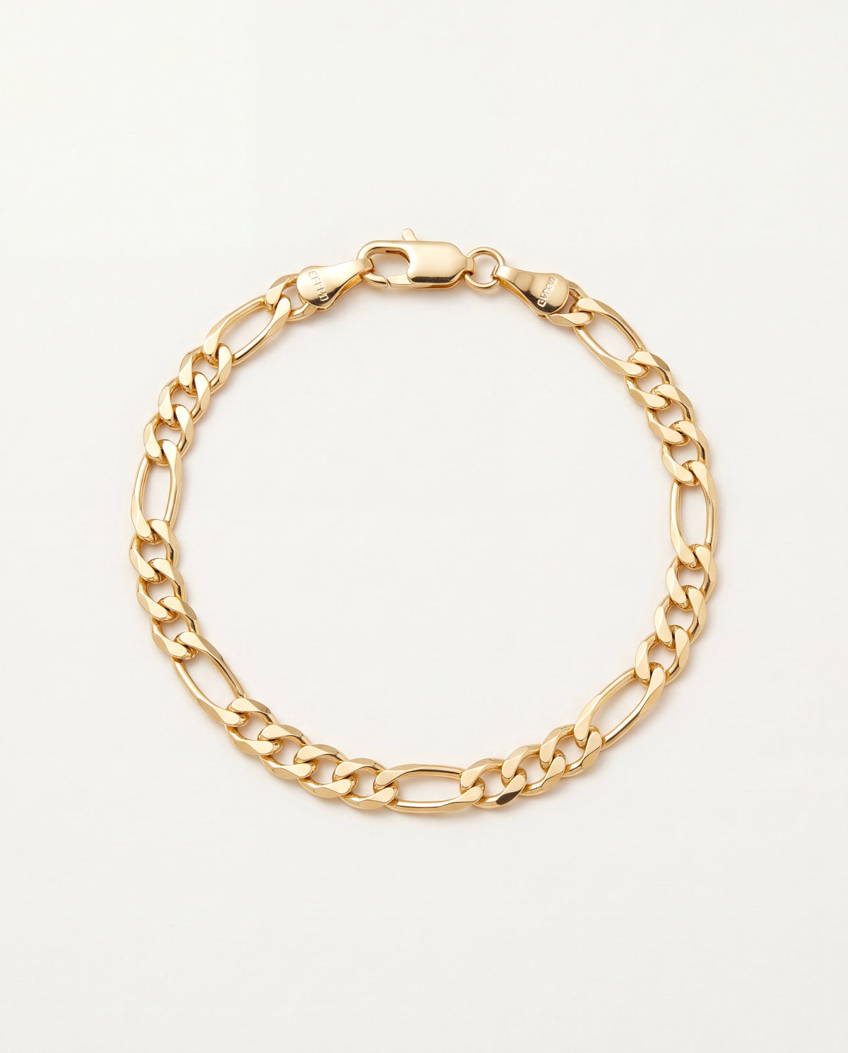18KT Gold Filled Bracelets, Gold Filled 4mm Figaro Bracelet | Chunky Gold Chain Bracelet for Men & Women by HAUS OF MONOGRAM
