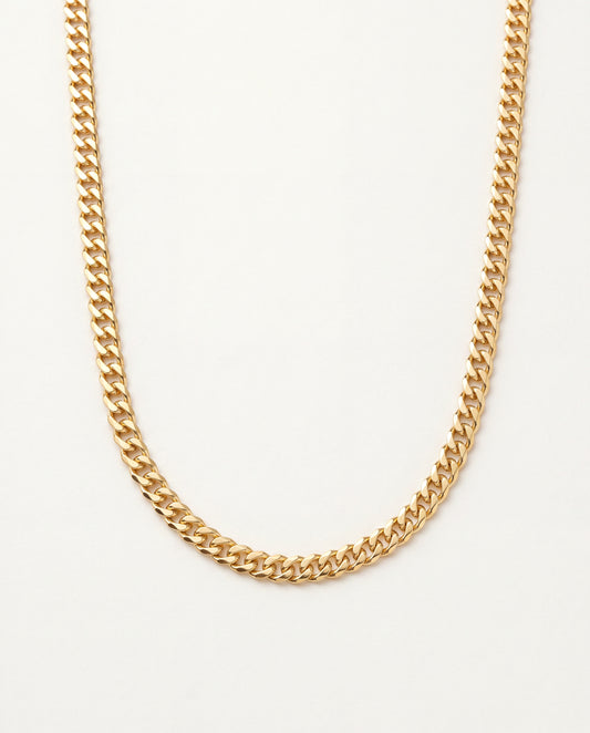 18KT Gold Filled Necklaces, Gold Filled 4mm Omega Necklace | Sleek Statement Chain by HAUS OF MONOGRAM