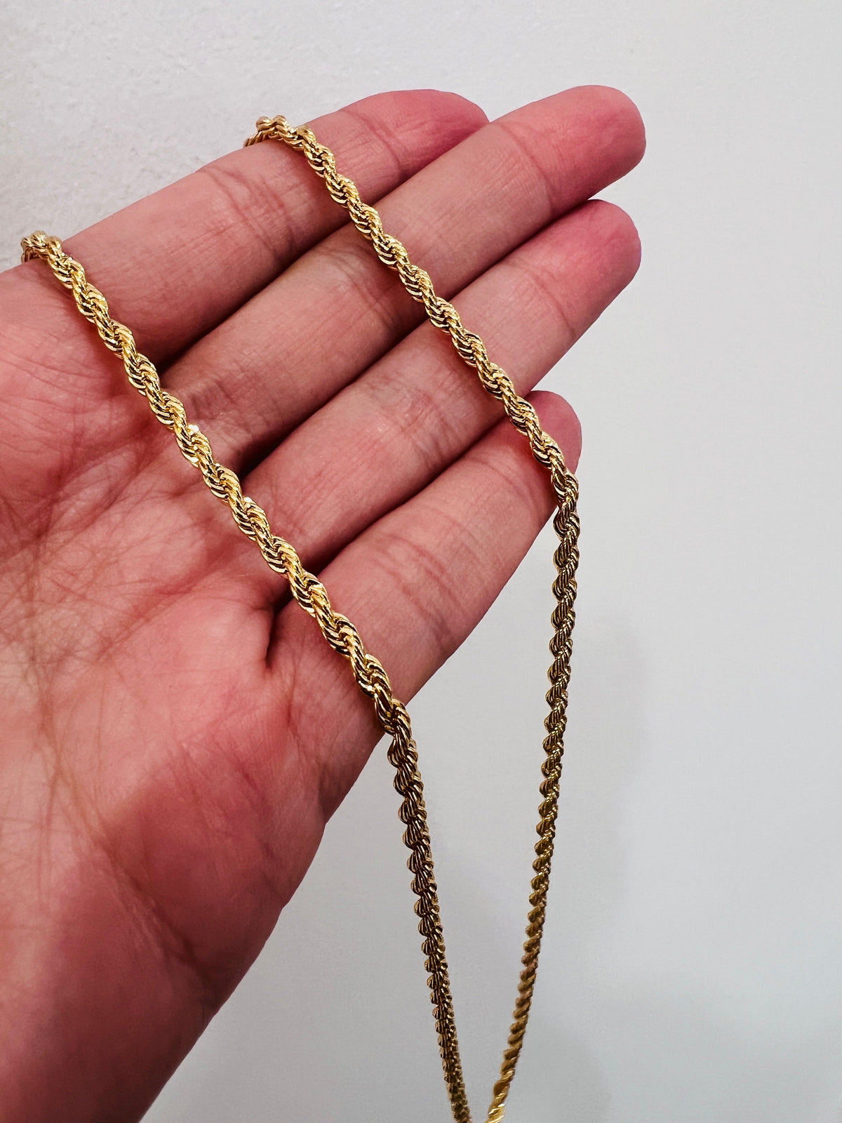 18KT Gold Filled Necklaces, Gold Filled 4mm Rope Necklace | Bold Statement, Everyday Shine by HAUS OF MONOGRAM