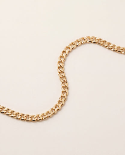 18KT Gold Filled Bracelets, Gold Filled 5.5mm Curb Bracelet | Classic Weight, Everyday Edge by HAUS OF MONOGRAM