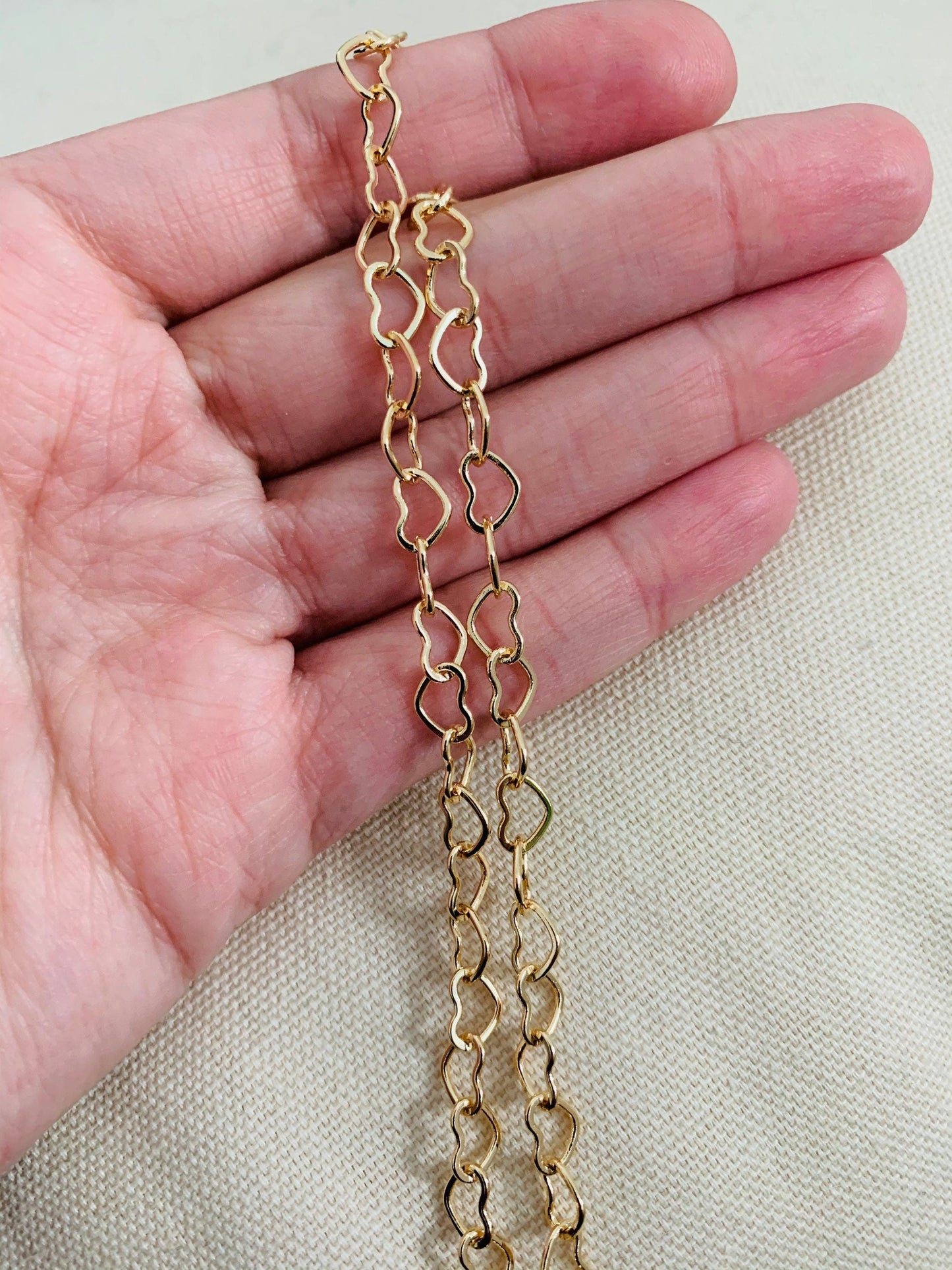 18KT Gold Filled Necklaces, Gold Filled 5mm Heart Necklace | Bold, Romantic Shine by HAUS OF MONOGRAM