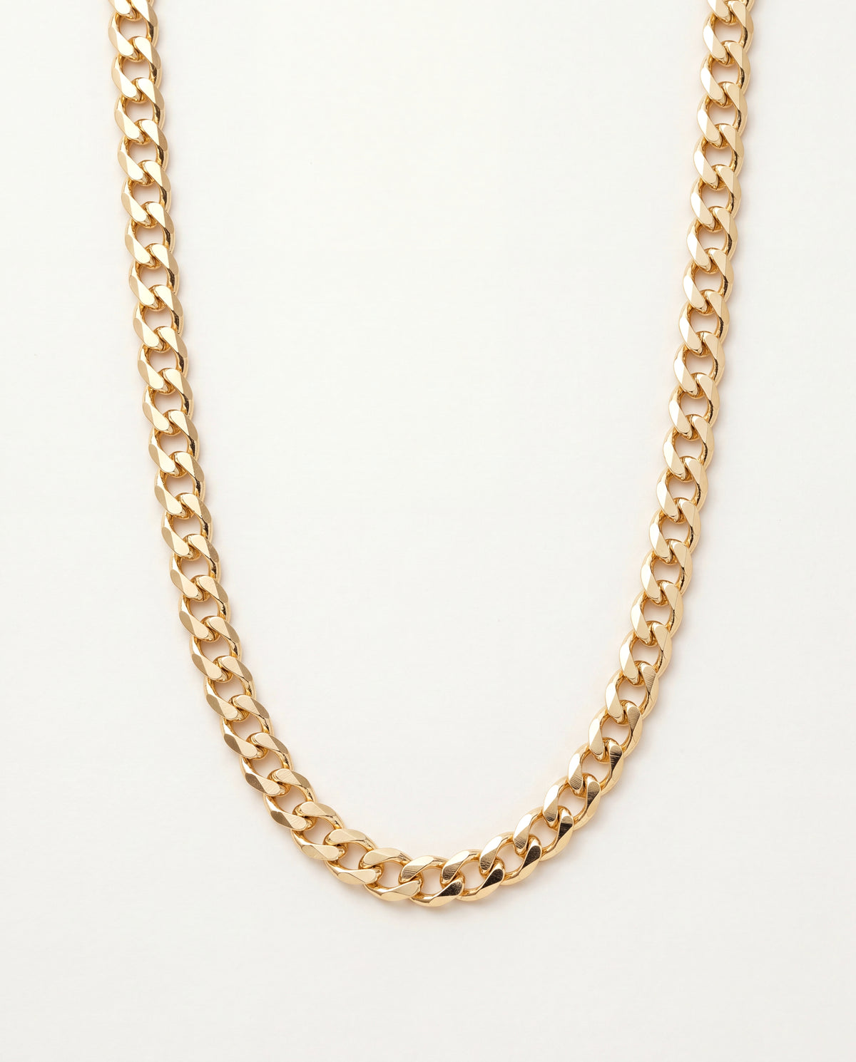 18KT Gold Filled Men's Chains, Gold Filled 6mm Curb Chain | Bold Everyday Statement Necklace by HAUS OF MONOGRAM