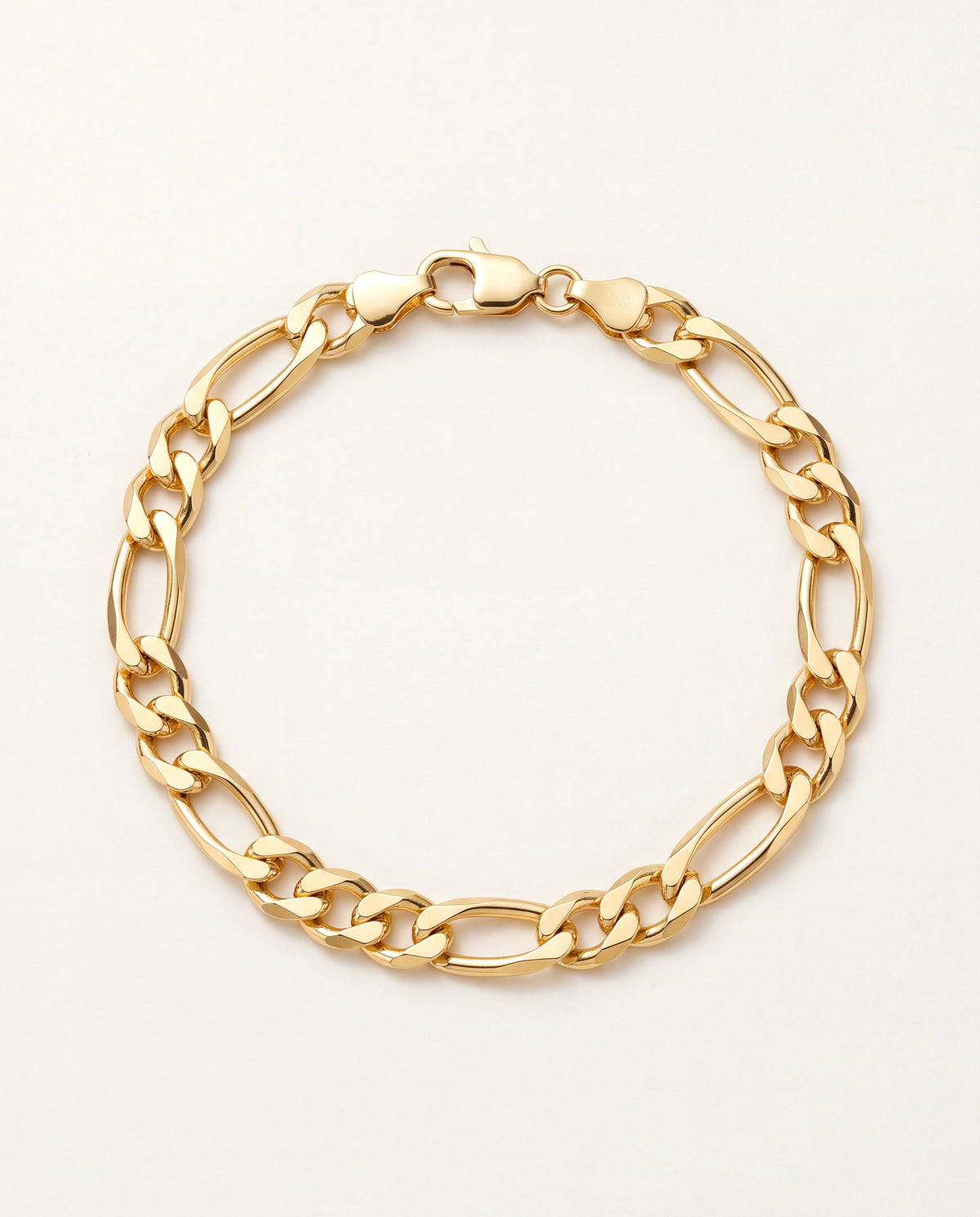 18KT Gold Filled Bracelets, Gold Filled 6mm Figaro Bracelet | Bold, Classic, Effortlessly Cool by HAUS OF MONOGRAM