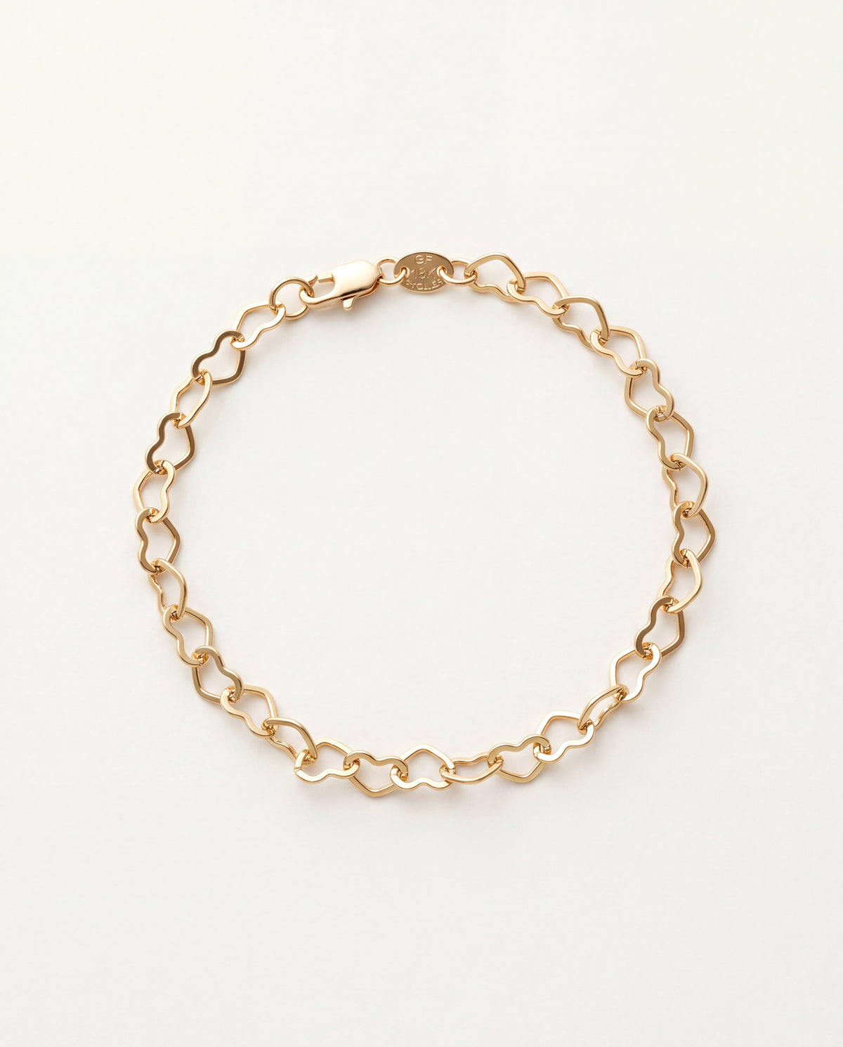 18KT Gold Filled Anklets, Gold Filled 6mm Heart Anklet | Sweet & Stylish Everyday Accent by HAUS OF MONOGRAM