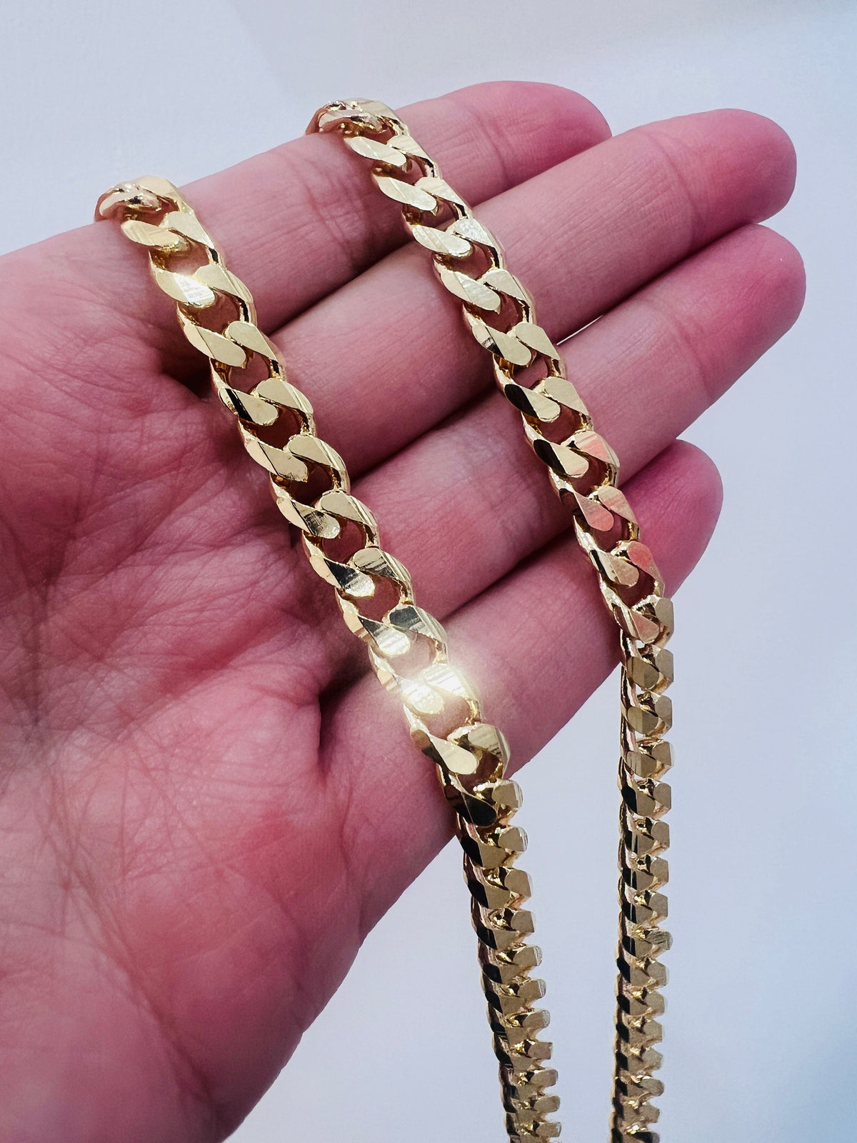 18KT Gold Filled Necklaces, Gold Filled 7mm Curb Chain | Bold, Classic, Unmissable by HAUS OF MONOGRAM