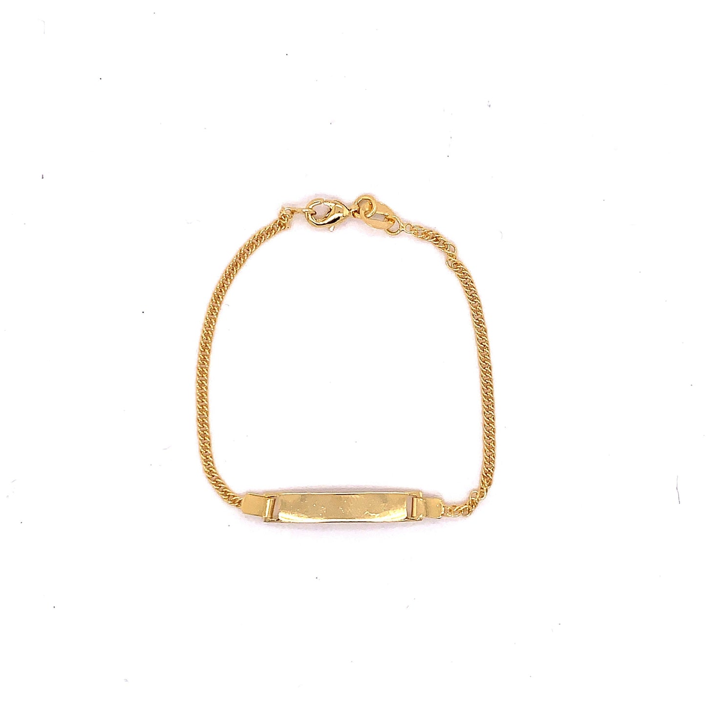 18KT Gold Filled Bracelets, Gold Filled Baby ID Bracelet | Custom Engraved Keepsake by HAUS OF MONOGRAM