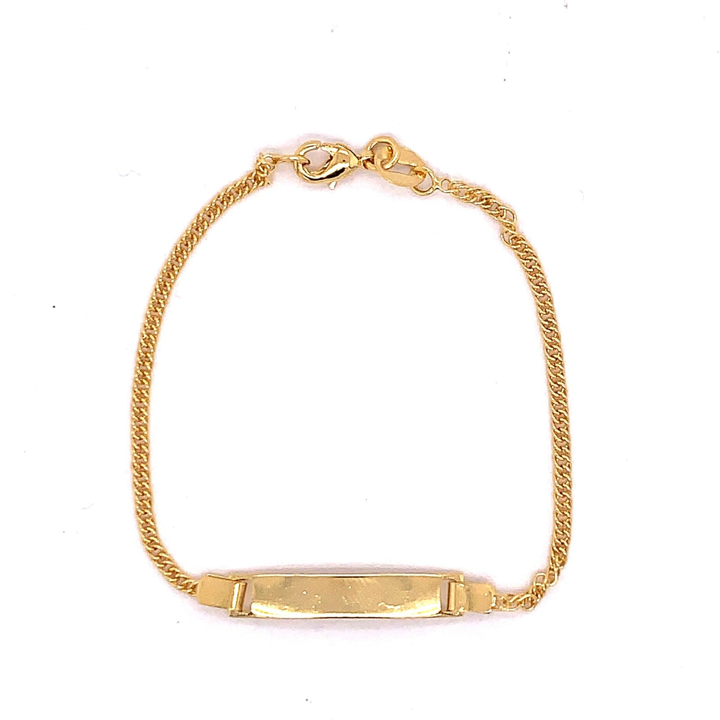 18KT Gold Filled Bracelets, Gold Filled Baby ID Bracelet | Custom Engraved Keepsake by HAUS OF MONOGRAM