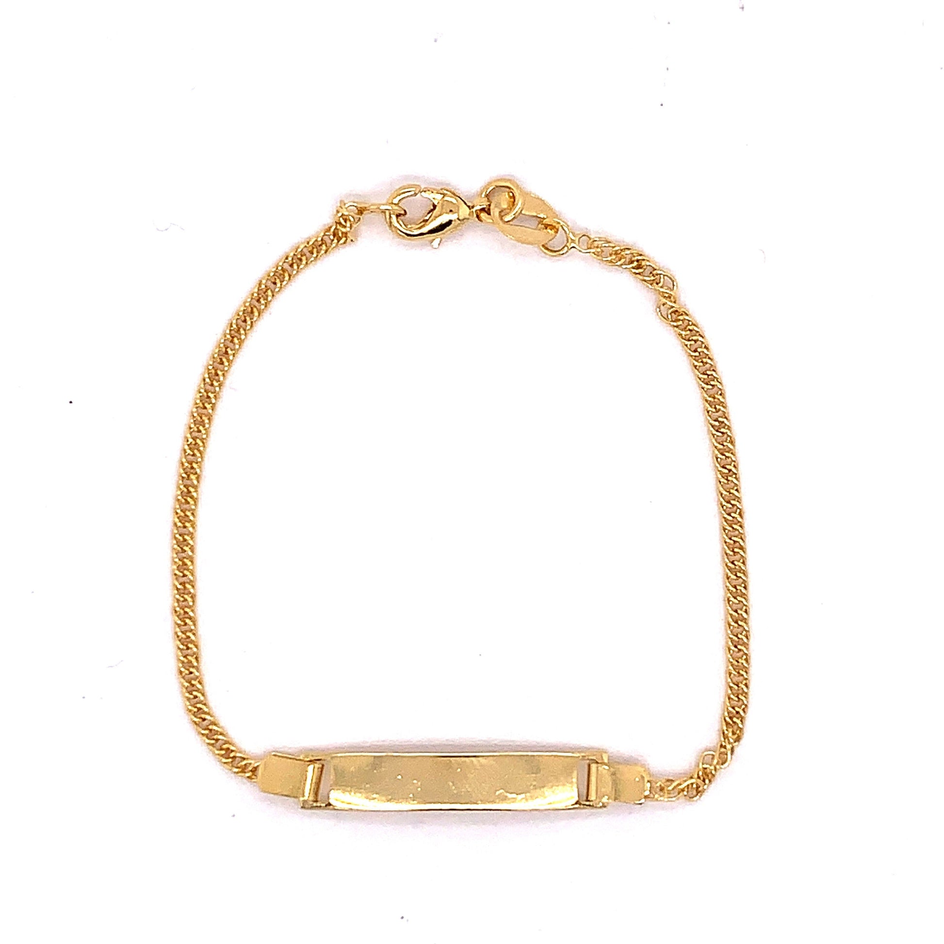18KT Gold Filled Bracelets, Gold Filled Baby ID Bracelet | Custom Engraved Keepsake by HAUS OF MONOGRAM