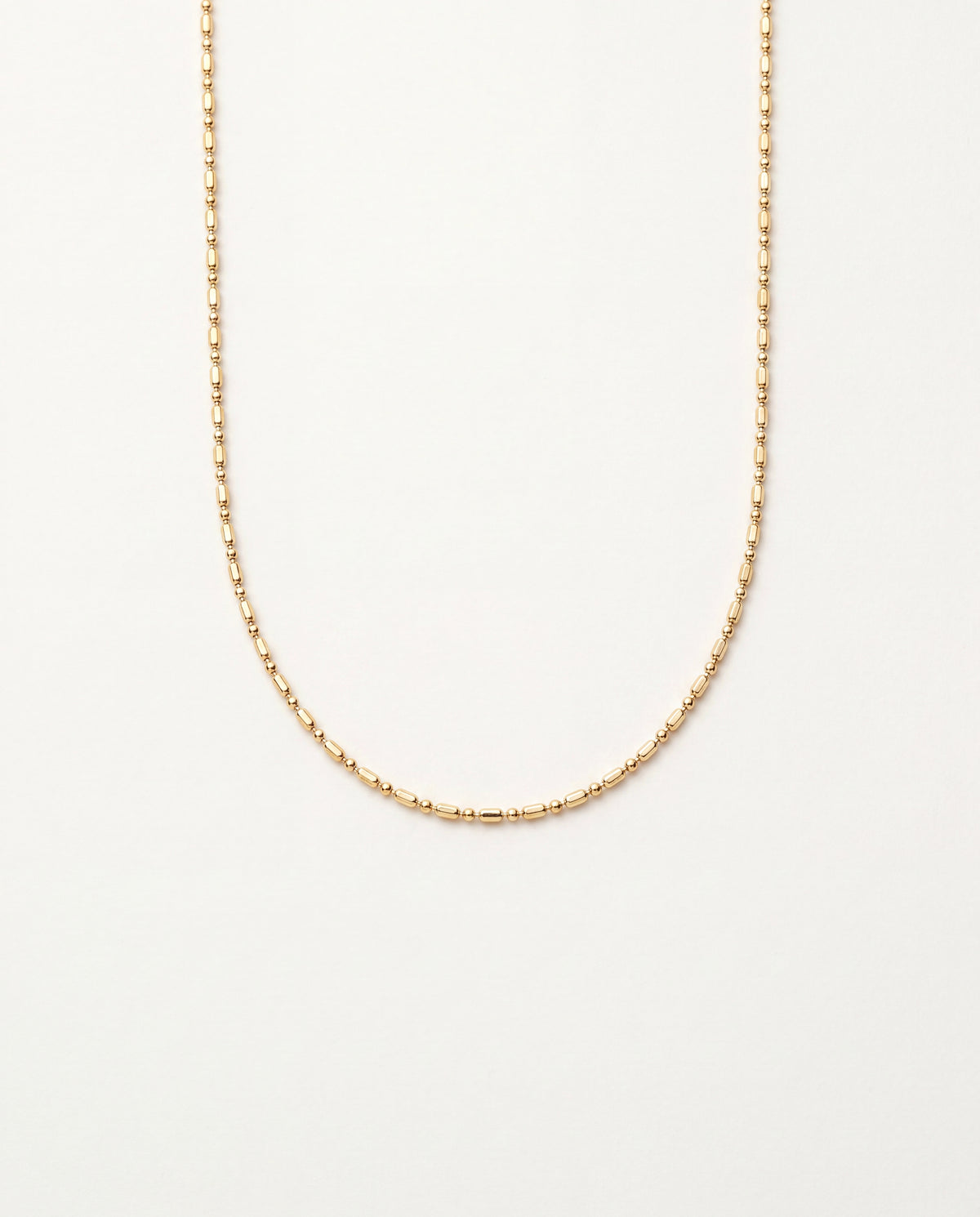 18KT Gold Filled Necklaces, Gold Filled Ball Necklace | 1mm Chain | Dainty Everyday Style by HAUS OF MONOGRAM