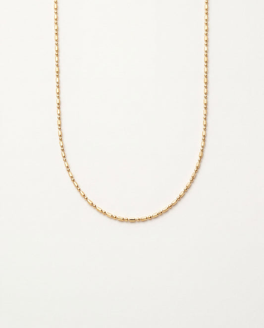 18KT Gold Filled Necklaces, Gold Filled Ball Necklace | 1mm Chain | Dainty Everyday Style by HAUS OF MONOGRAM
