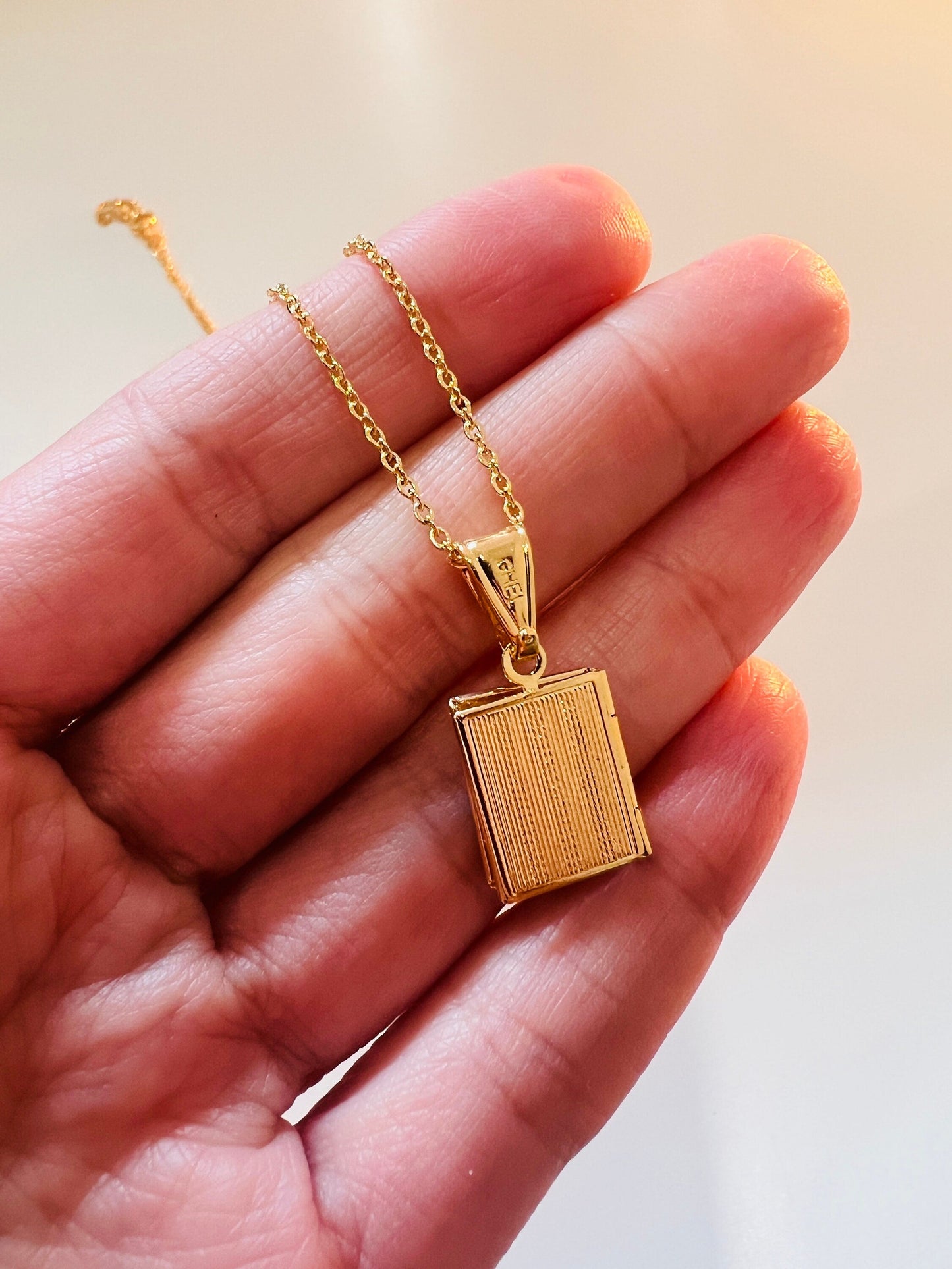 Gold Filled Bible Necklace | Faith-Inspired Keepsake by HAUS OF MONOGRAM