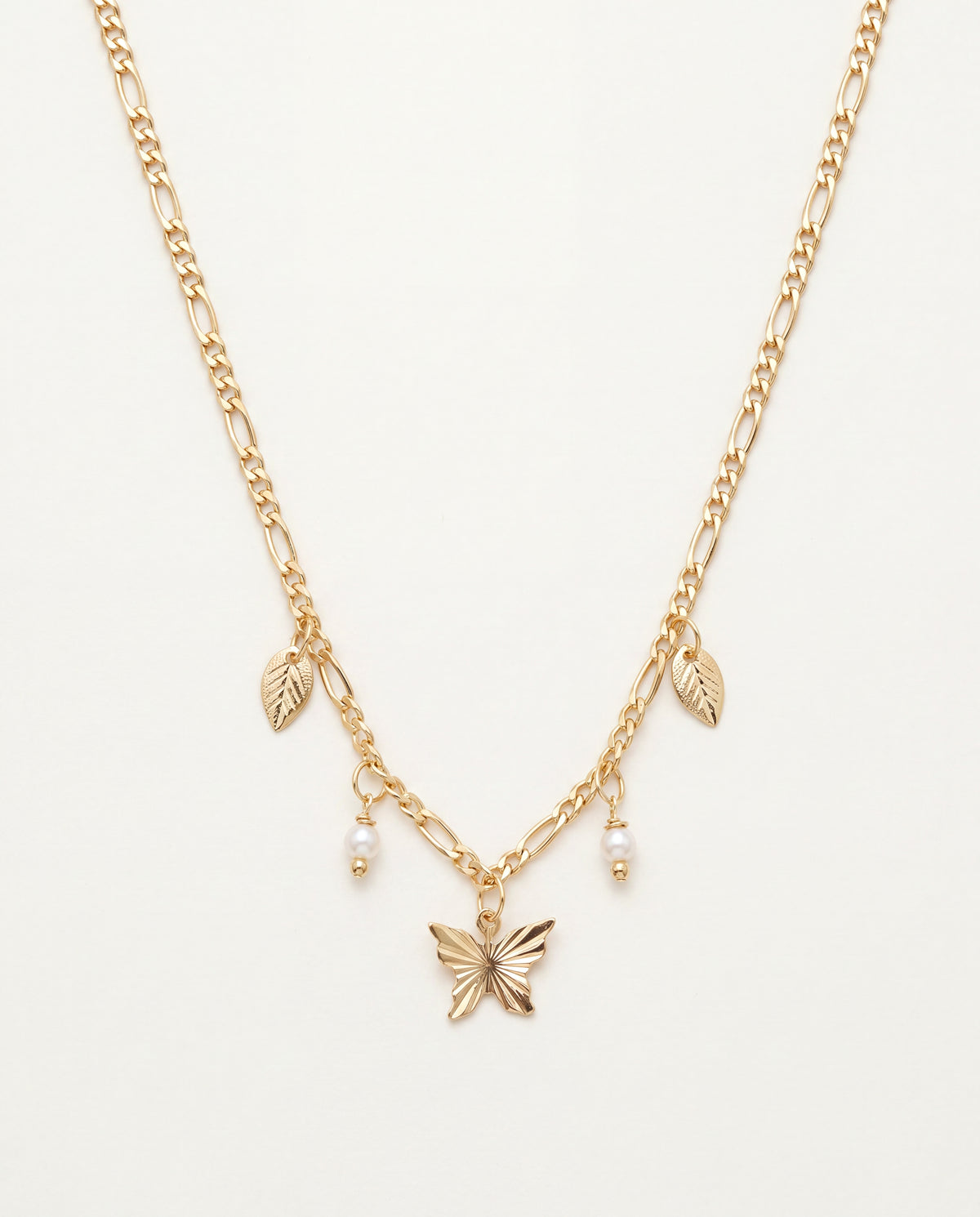 18KT Gold Filled Necklaces, Gold Filled Butterfly Charm Necklace | Dainty Everyday Layering Piece by HAUS OF MONOGRAM