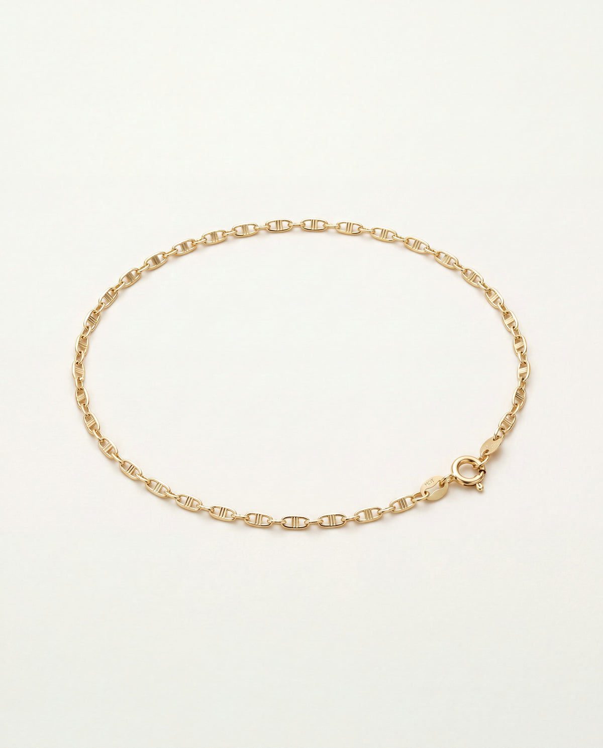 18KT Gold Filled Anklets, Gold Filled Chain Anklet | 2mm Width | 10-Inch Length by HAUS OF MONOGRAM