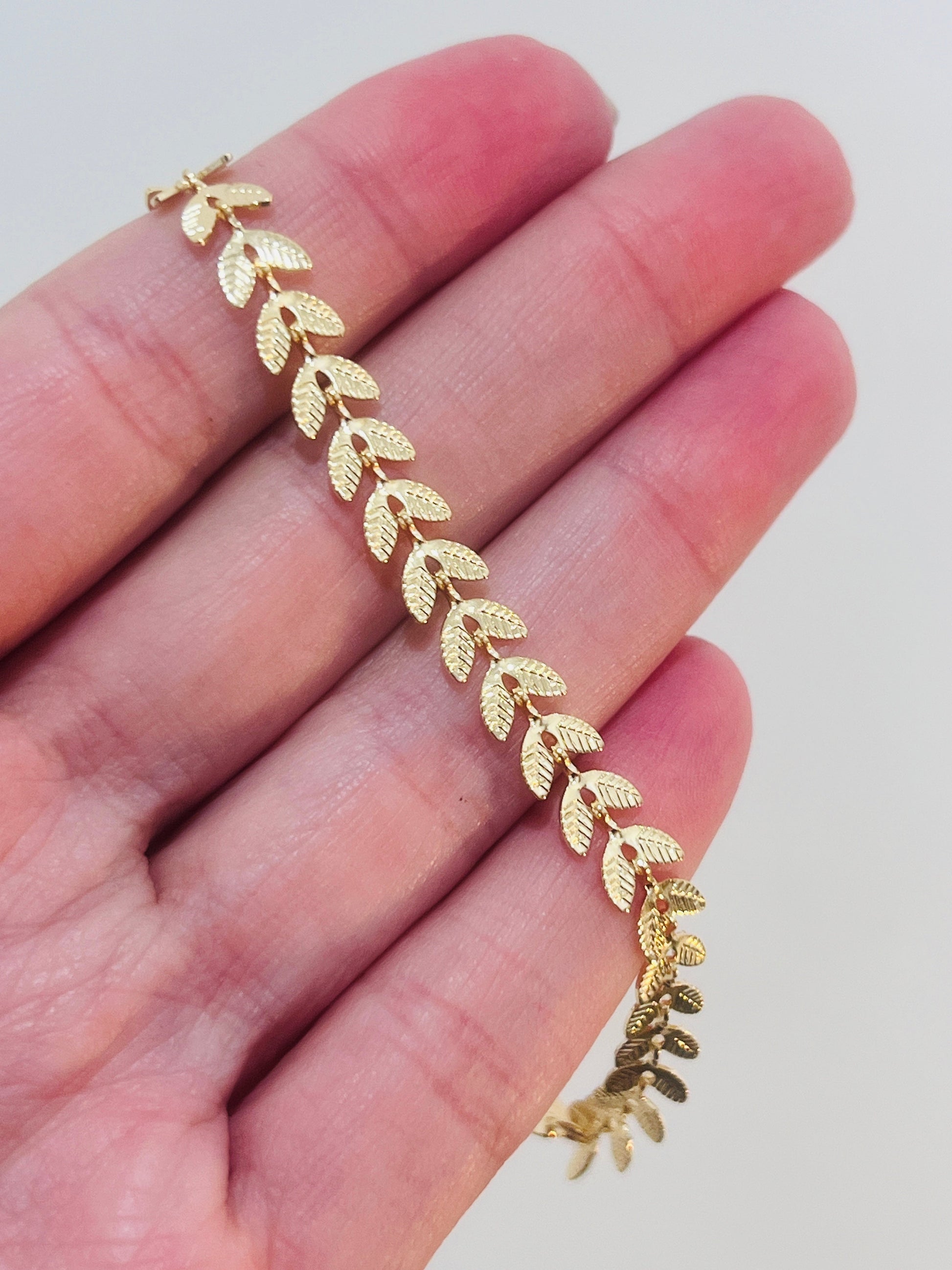 Gold Filled Chevron Bracelet | Sleek Modern Detail by HAUS OF MONOGRAM - Bracelets, 7", HOM-1-0630-7