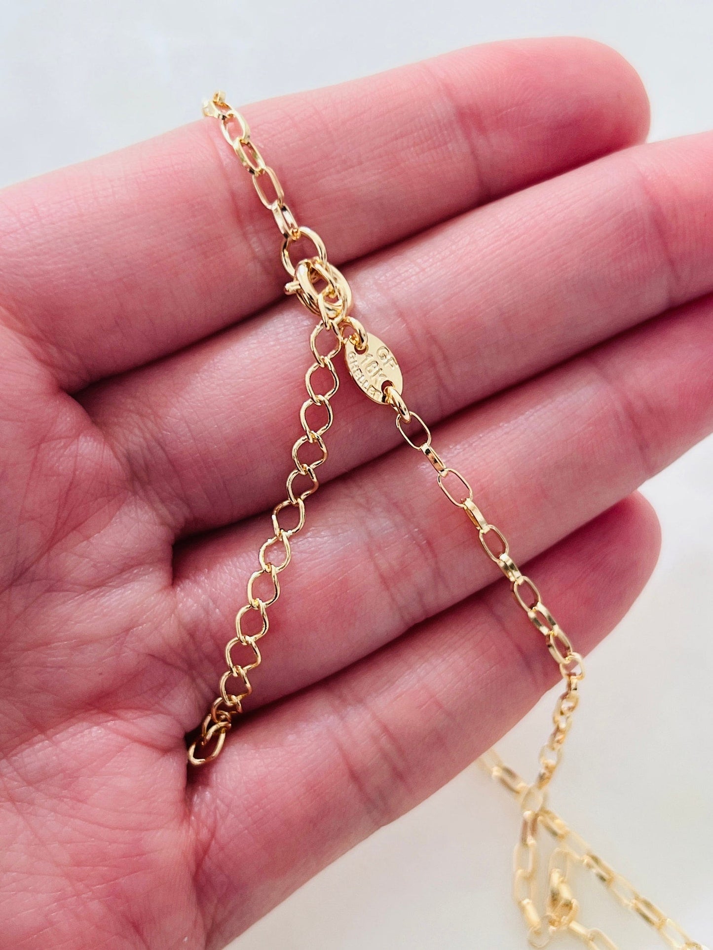 18KT Gold Filled Necklaces, Gold Filled Cowrie Shell Necklace | Beachy Charm Layer Piece by HAUS OF MONOGRAM