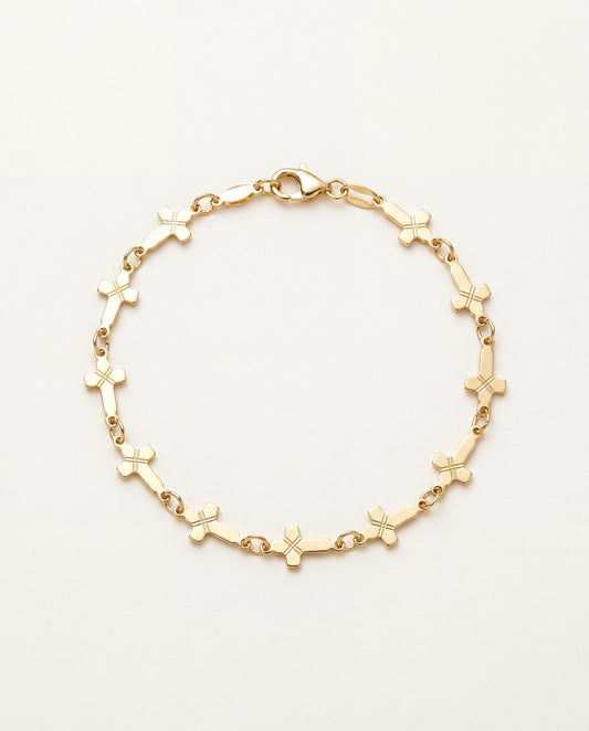 Gold Filled Cross Anklet