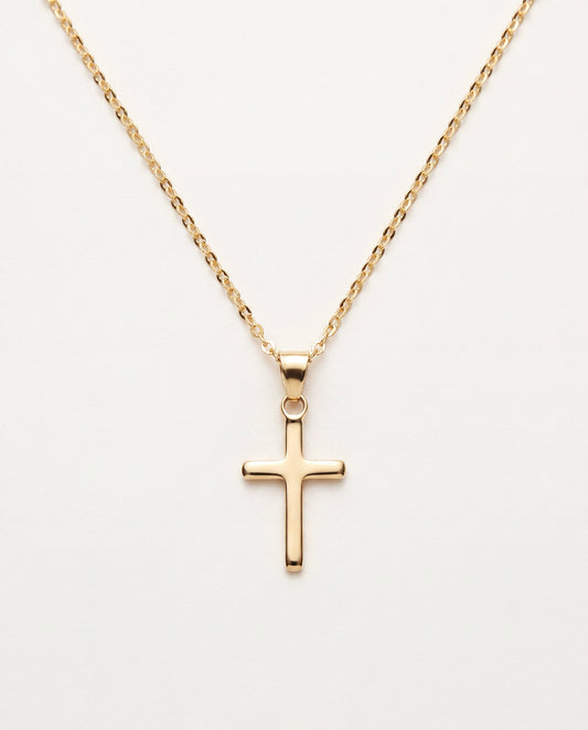 18KT Gold Filled Necklaces, Gold Filled Cross Necklace | 1mm Chain | 16–20 Inch Length by HAUS OF MONOGRAM