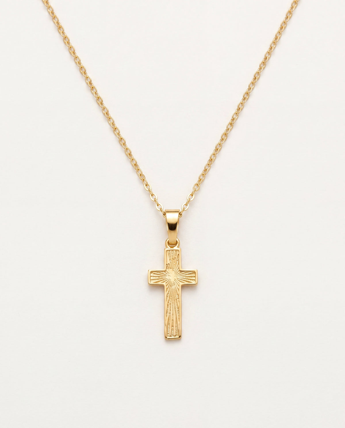 18KT Gold Filled Necklaces, Gold Filled Cross Necklace | Classic Faithful Style by HAUS OF MONOGRAM