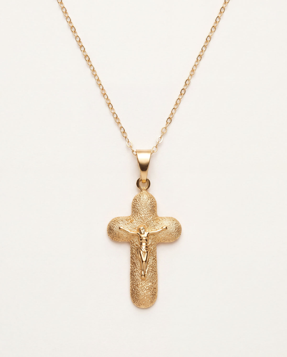 18KT Gold Filled Necklaces, Gold Filled Crucifix Necklace | Faith Pendant | 16–20" by HAUS OF MONOGRAM