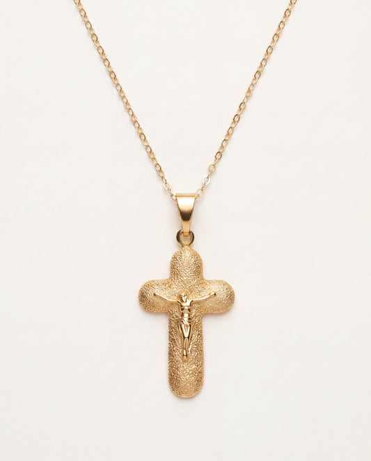 18KT Gold Filled Necklaces, Gold Filled Crucifix Necklace | Faith Pendant | 16–20" by HAUS OF MONOGRAM