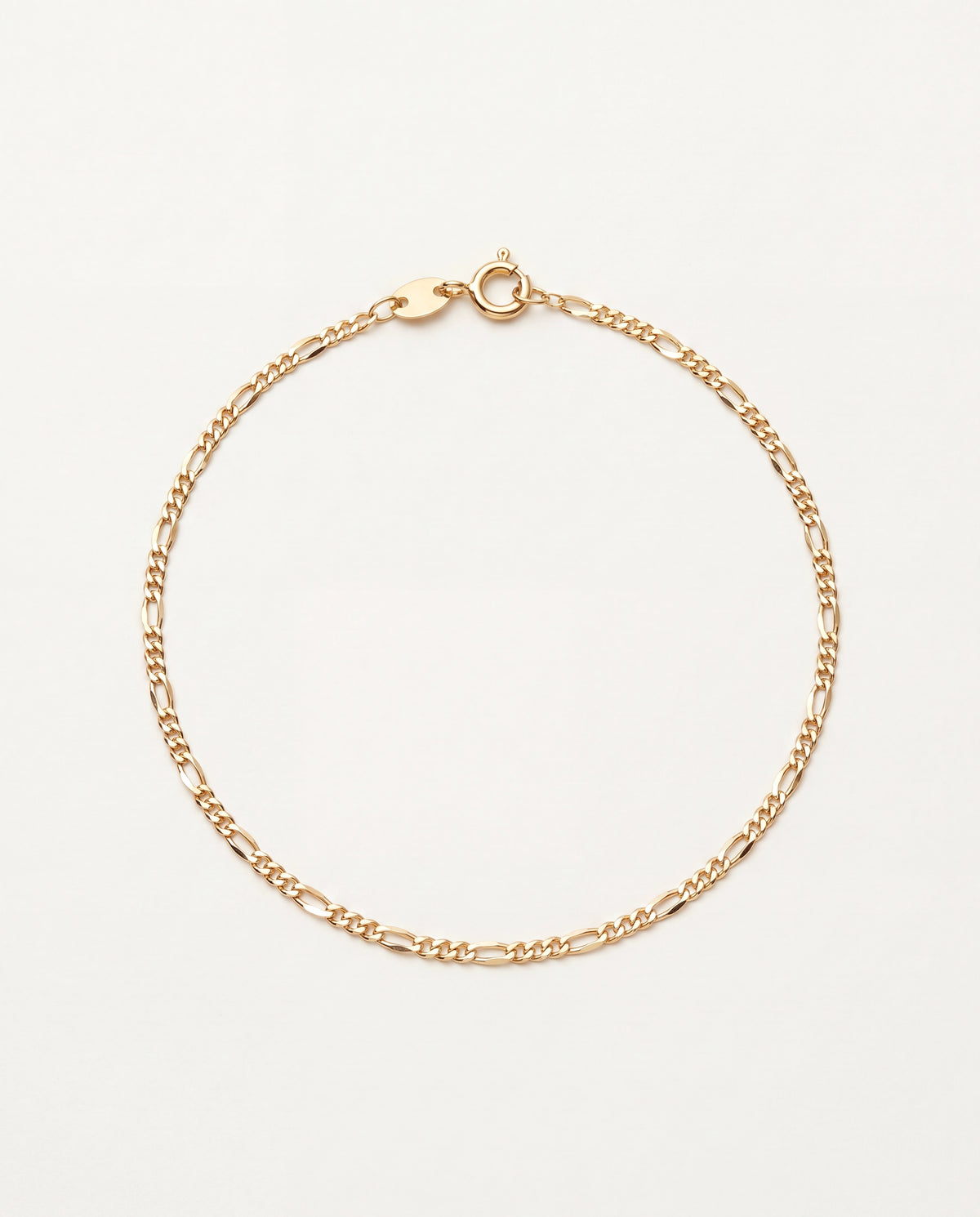 18KT Gold Filled Anklets, Gold Filled Curb Anklet | 1mm Chain | 10" Length by HAUS OF MONOGRAM